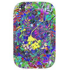 vibrant abstract floral/rainbow color Waist Pouch (Small) from ArtsNow.com Front