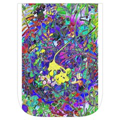 vibrant abstract floral/rainbow color Waist Pouch (Small) from ArtsNow.com Front Pocket