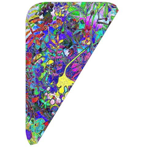 vibrant abstract floral/rainbow color Belt Pouch Bag (Large) from ArtsNow.com Front Right