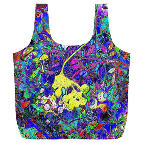 vibrant abstract floral/rainbow color Full Print Recycle Bag (XXXL) from ArtsNow.com Front