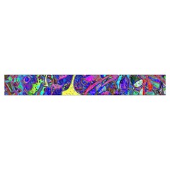 vibrant abstract floral/rainbow color Makeup Case (Small) from ArtsNow.com Zipper Tape Front