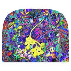 vibrant abstract floral/rainbow color Makeup Case (Large) from ArtsNow.com Back