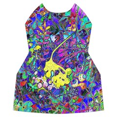 vibrant abstract floral/rainbow color Women s Long Sleeve Raglan Tee from ArtsNow.com Front