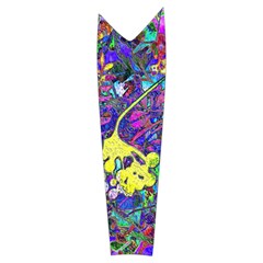 vibrant abstract floral/rainbow color Women s Long Sleeve Raglan Tee from ArtsNow.com Right Sleeve Side