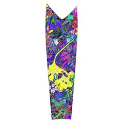 vibrant abstract floral/rainbow color Women s Long Sleeve Raglan Tee from ArtsNow.com Left Sleeve Side