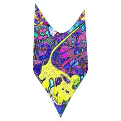 vibrant abstract floral/rainbow color Women s Long Sleeve Raglan Tee from ArtsNow.com Side Right