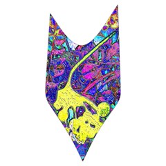 vibrant abstract floral/rainbow color Women s Long Sleeve Raglan Tee from ArtsNow.com Side Left