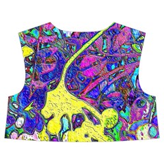 vibrant abstract floral/rainbow color Kids  Midi Sailor Dress from ArtsNow.com Back Top