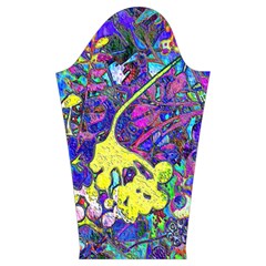 vibrant abstract floral/rainbow color Kids  Midi Sailor Dress from ArtsNow.com Sleeve Right