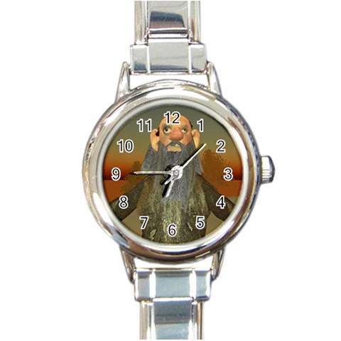 exileguy Round Italian Charm Watch from ArtsNow.com Front