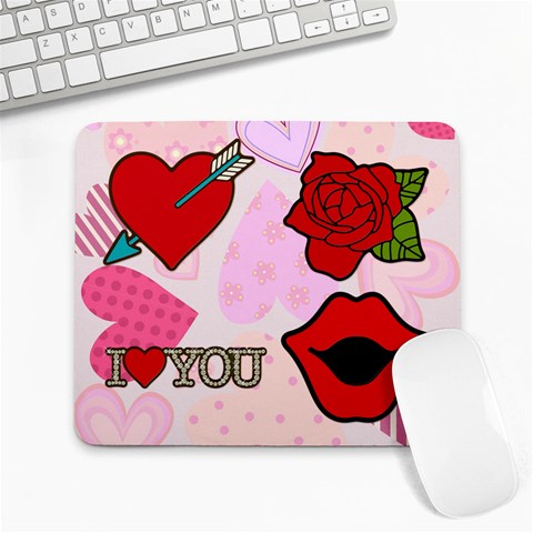 love05_bg3 Large Mousepad from ArtsNow.com Front