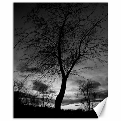 Black and White Tree 1 Canvas 11  x 14  from ArtsNow.com 10.95 x13.48  Canvas - 1