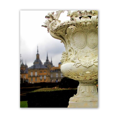 Vase in palace garden Poster 16  x 20  from ArtsNow.com Front