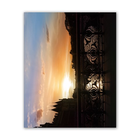 Sunset in Paris horizontal Poster 16  x 20  from ArtsNow.com Front