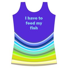 I have to feed my fish Criss Cross Back Tank Top  from ArtsNow.com Front