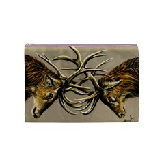 Locking Horns Cosmetic Bag (Medium) from ArtsNow.com Front