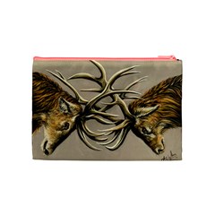 Locking Horns Cosmetic Bag (Medium) from ArtsNow.com Back