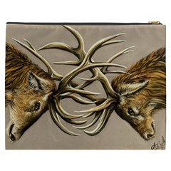 Locking Horns Cosmetic Bag (XXXL) from ArtsNow.com Back