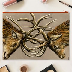 Locking Horns Cosmetic Bag (XXXL) from ArtsNow.com Back