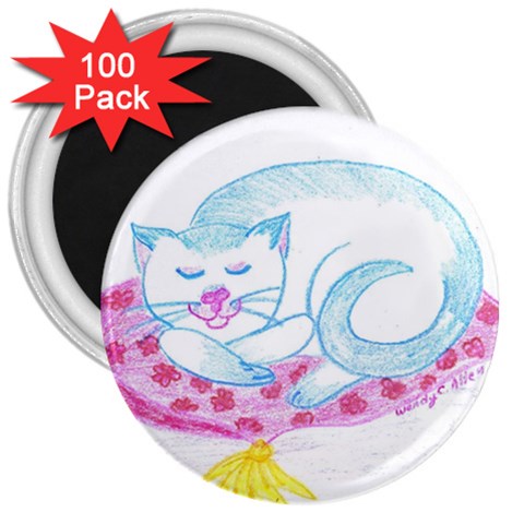 Blue Point Siamese 3  Magnet (100 pack) from ArtsNow.com Front