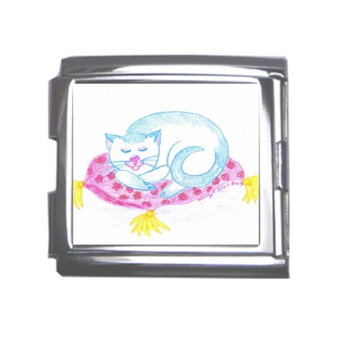 Blue Point Siamese Mega Link Italian Charm (18mm) from ArtsNow.com Front