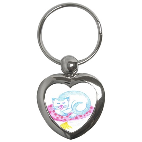 Blue Point Siamese Key Chain (Heart) from ArtsNow.com Front