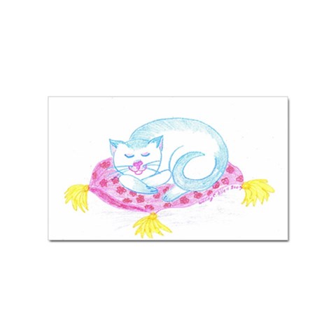 Blue Point Siamese Sticker (Rectangular) from ArtsNow.com Front