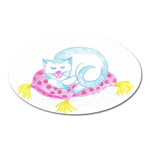 Blue Point Siamese Magnet (Oval) from ArtsNow.com Front