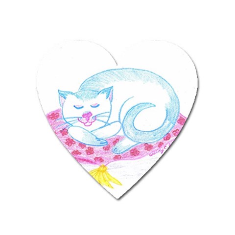 Blue Point Siamese Magnet (Heart) from ArtsNow.com Front