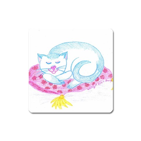 Blue Point Siamese Magnet (Square) from ArtsNow.com Front