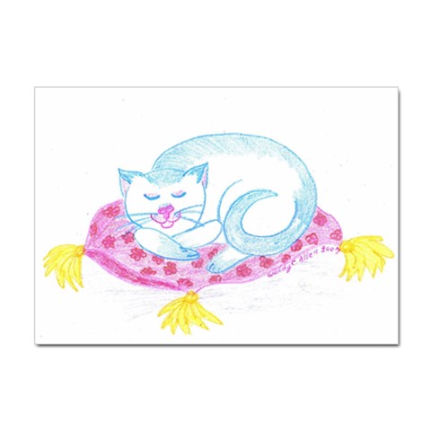 Blue Point Siamese Sticker A4 (10 pack) from ArtsNow.com Front