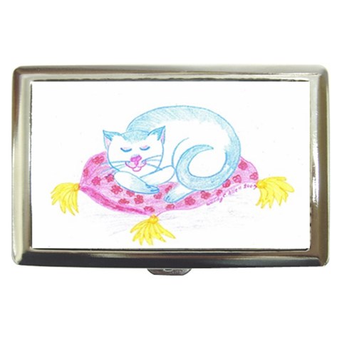 Blue Point Siamese Cigarette Money Case from ArtsNow.com Front