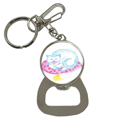 Blue Point Siamese Bottle Opener Key Chain from ArtsNow.com Front