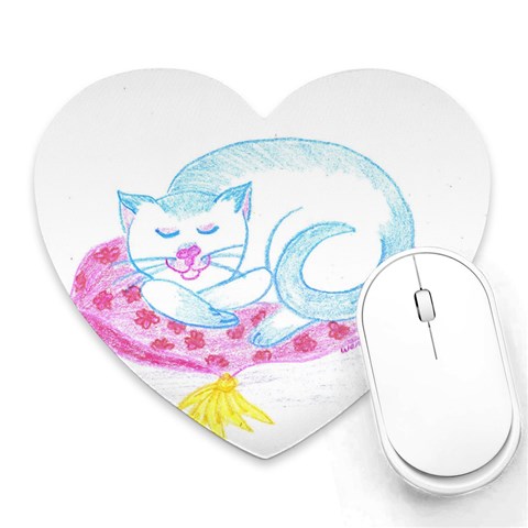 Blue Point Siamese Mousepad (Heart) from ArtsNow.com Front