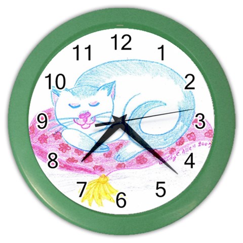 Blue Point Siamese Color Wall Clock from ArtsNow.com Front