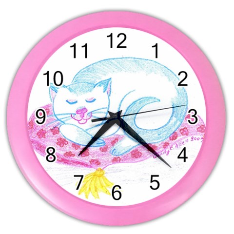 Blue Point Siamese Color Wall Clock from ArtsNow.com Front