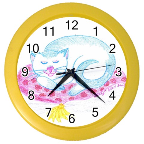 Blue Point Siamese Color Wall Clock from ArtsNow.com Front