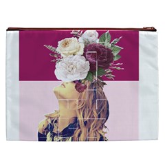 Flower Girl Cosmetic Bag (XXL) from ArtsNow.com Back