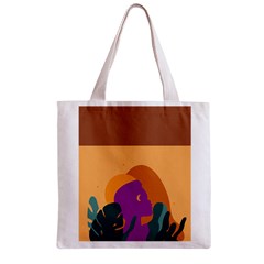 Girl Power Zipper Grocery Tote Bag from ArtsNow.com Back