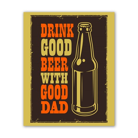 Dad beer Poster 16  x 20  from ArtsNow.com Front