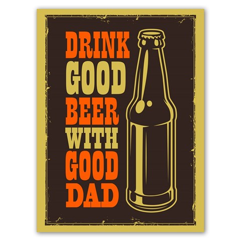 Dad beer Poster 18  x 24  from ArtsNow.com 18 x24  Poster - 1