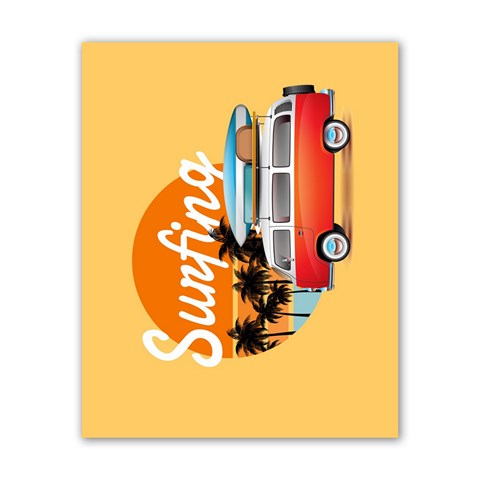 Summer surfing Poster 16  x 20  from ArtsNow.com Front