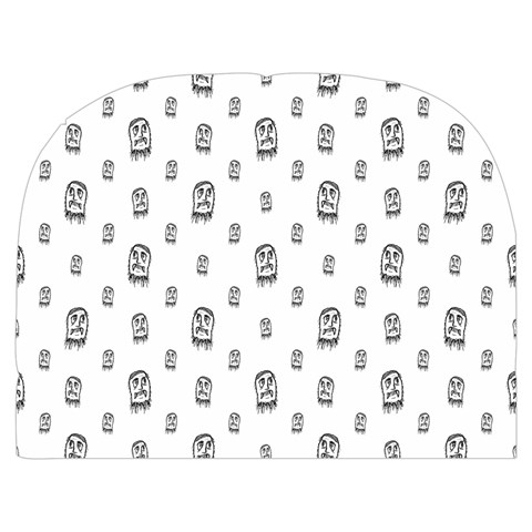 Sketchy Monster Pencil Drawing Motif Pattern Make Up Case (Medium) from ArtsNow.com Front