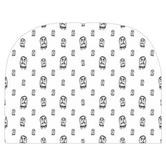 Sketchy Monster Pencil Drawing Motif Pattern Make Up Case (Medium) from ArtsNow.com Front