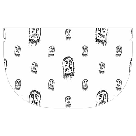 Sketchy Monster Pencil Drawing Motif Pattern Make Up Case (Medium) from ArtsNow.com Side Right