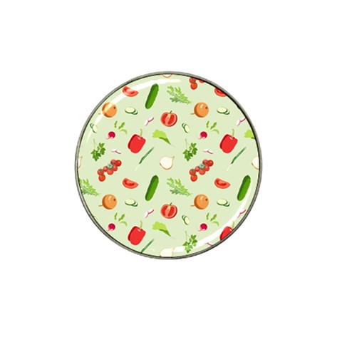 Seamless Pattern With Vegetables  Delicious Vegetables Hat Clip Ball Marker from ArtsNow.com Front