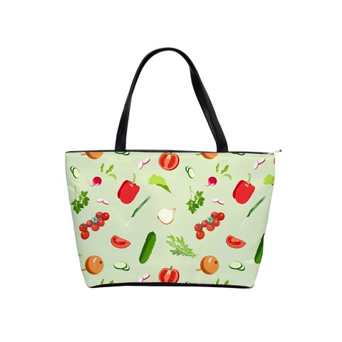 Seamless Pattern With Vegetables  Delicious Vegetables Classic Shoulder Handbag from ArtsNow.com Front