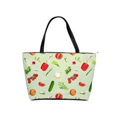 Seamless Pattern With Vegetables  Delicious Vegetables Classic Shoulder Handbag from ArtsNow.com Front