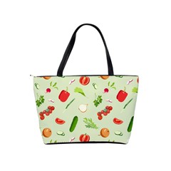 Seamless Pattern With Vegetables  Delicious Vegetables Classic Shoulder Handbag from ArtsNow.com Back