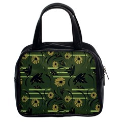 Folk flowers art pattern Floral  surface design  Seamless pattern Classic Handbag (Two Sides) from ArtsNow.com Front